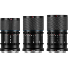 SIRUI Saturn 35mm, 50mm, 75mm Lens Kit T2.9 1.6X Full Frame Carbon Fiber Anamorphous Lens, Cine Lens Less Than 500g (Nature Flares, RF Mount)