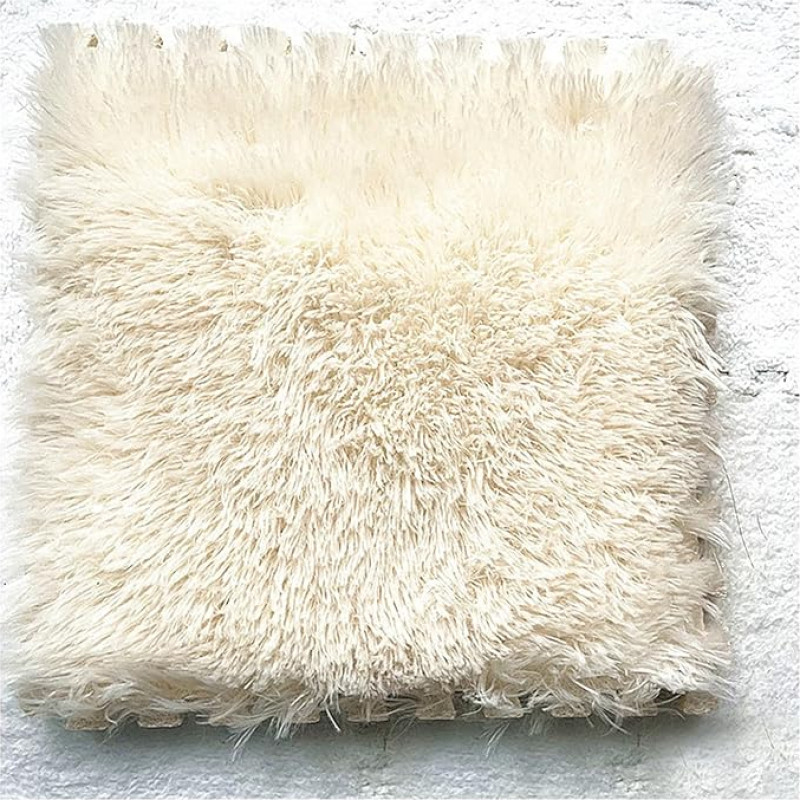 ouxei 12x12in (30,5x30,5 cm) 0,4in (1 cm) Ineinander Greifende Eva-Schaum-Plüsch-Fußmatten Für Zuhause(30 Pcs)