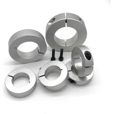 JOCCOS 10 Stück offene Art Fester Ring, leichte Lagerbegrenzungshülse, Verriegelungshülse, Aluminium, automatische Ringpositionierung, Wellenmanschetten mit Schlitz (Dydis : 4-18-8)