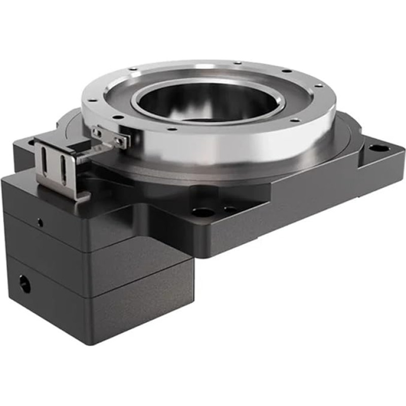 TH130 Elektrinis sukamasis stalas su reduktoriumi Elektrinis sukamasis stalas Tuščiavidurė besisukanti platforma Pavarų santykis 10:1 18:1 57 Nema23 žingsninio variklio įėjimas 6,35 mm 8 mm 9,525 mm (įėjimas