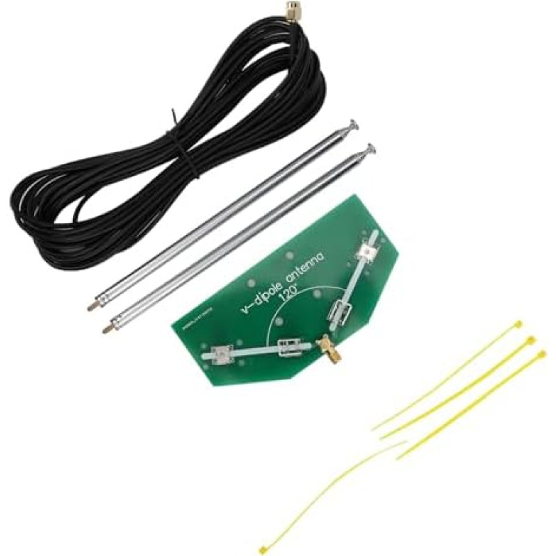 Antenos VHF antena Namų stereo antena V dipolio imtuvas Radijo ryšys 78M-1GHz SMA jungtis PCB