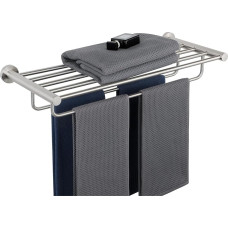 SAYAYO EGKN2308-600-LS Hand Towel Holder Bathroom Wall Mounted Stainless Steel Premium Double Bath Towel Holder for Bathroom and Kitchen 60 cm