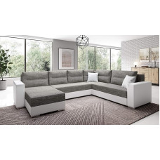 Generisch Kapitono U formos sofos komplektas su miego funkcija Gyvenamasis kraštovaizdis