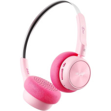 iKF R1 Wireless Headphones, Bluetooth Over Ear Retro Headphones with Multiple Modes, 60 Hours Playtime, Stereo Sound, Vintage Design, Transparency Mode, Double Device Connection for iOS/Android (Pink