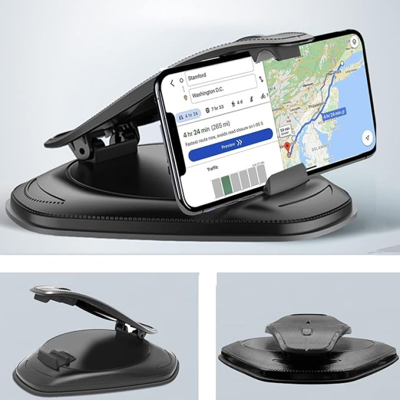 SZZXS Car Mobile Phone Holder, Dashboard Holder, Smartphone Mobile Phone Holder for Car, Universal for iPhone 13 12 11 Pro Max XR X 8 7 Plus Samsung Galaxy Huawei OnePlus Xiaomi LG Smartphone