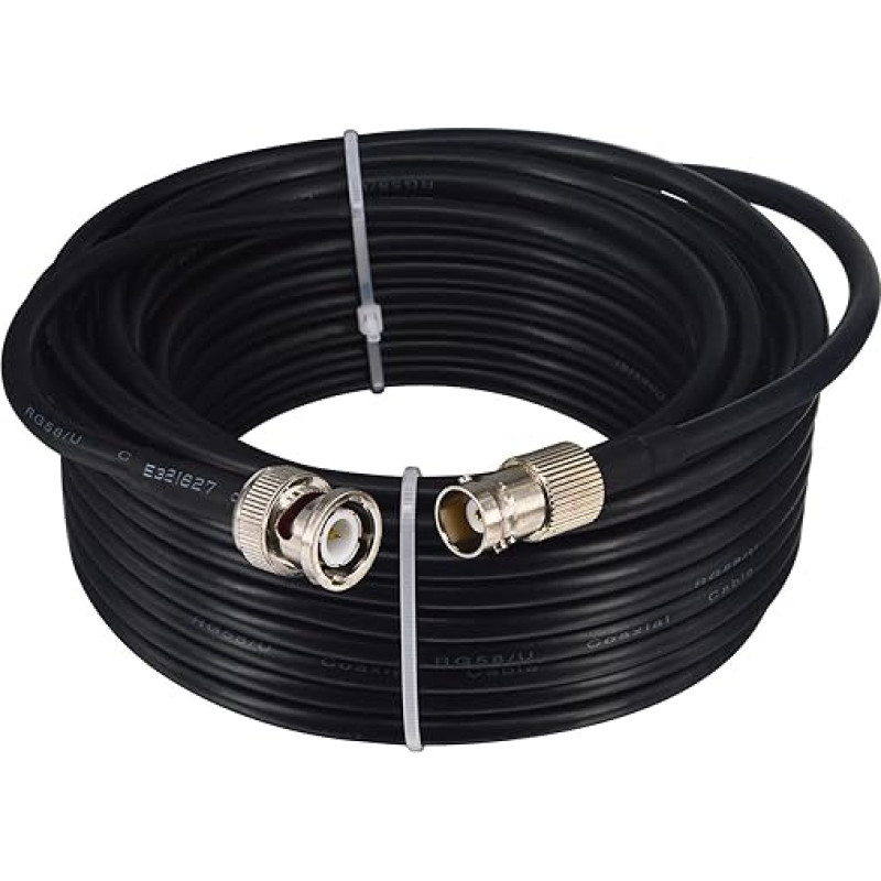 BOOBRIE BNC Male to BNC Female Cable 10M RG58/U BNC Extension Cable BNC Male to Female HD Video Cable Coaxial Jumper BNC Coaxial Cable for CCTV Broadcast Video SDI Lead Cable