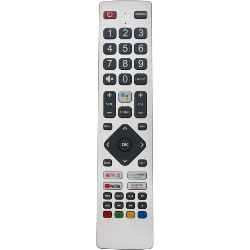 VINABTY SHW/RMC / 0133 SHWRMC0133 Replacement Voice Remote Control for Sharp TV with NETFLIX YouTube Prime Video Google Play Buttons