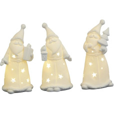 HGD CS24-1260-SET Large Coloured Wooden Christmas Decoration