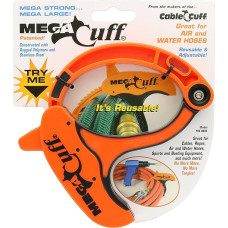 Kabelmanschette Mega-Manschette - Einzelne, extra große, wiederverwendbare, gezackte Kabelführung - 6 Zoll