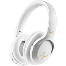 NGS ARTICA GREED WHITE - Supra-aural Wireless Headphones, Compatible with Bluetooth Technology, Lightweight and Foldable, Built-in Microphone, 40 Hours Battery Life, White