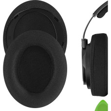 Geekria Comfort Replacement Mesh Ear Pads for Philips SHP9500, SHP9500S Headphones, Ear Pads, Headset Ear Pads, Repair Parts (Black)