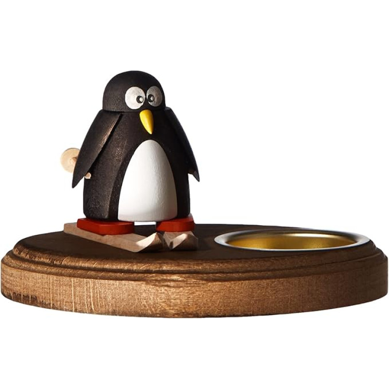 Saico Large Coloured Wooden Candlestick L8822