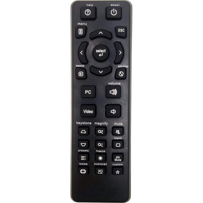 Leankle Remote Control HW-Navigator-4 for InFocus Projectors IN112, IN1110a, IN1112a, IN1116, IN1118HD, IN112a, IN112x, IN114, IN114a, IN114ST, IN114x, IN116, IN116a, IN116x, IN118HDa. IN122, IN124