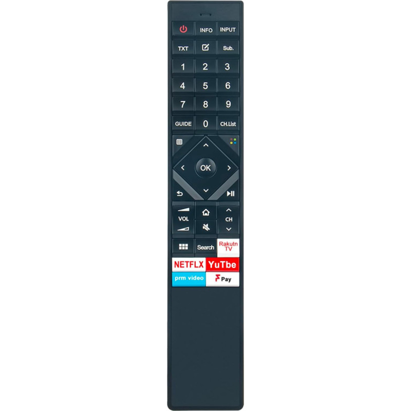 ALLIMITY ERF6B62H Replacement Remote Control for Hisense ULED TV A190422 H55U8B H65U8B U8B HE55A8000KWTSG H55O8BUK H65U8BUK H55U8BUK