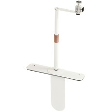 Projector Stand, Projector Tripod Stand 24-40 cm, Adjustable Angle, Projector Mount, 1/4 Inch Thread, for Sofa Bedside Table (White)