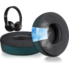 SoloWIT® Cooling Gel Replacement Ear Pads for Beats Solo 2 & Solo 3 Wireless On-Ear Headphones, High Density Noise Isolation Foam Pads, Extra Thickness