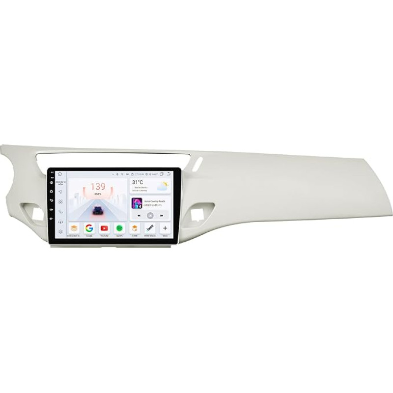 Android 12 Car Radio for Citroen C3 DS3 2010-2016 8-Core 4G + 32G GPS Navigation with Wireless CarPlay Android Car Bluetooth DAB WiFi 4G Mirror Link Back (White)