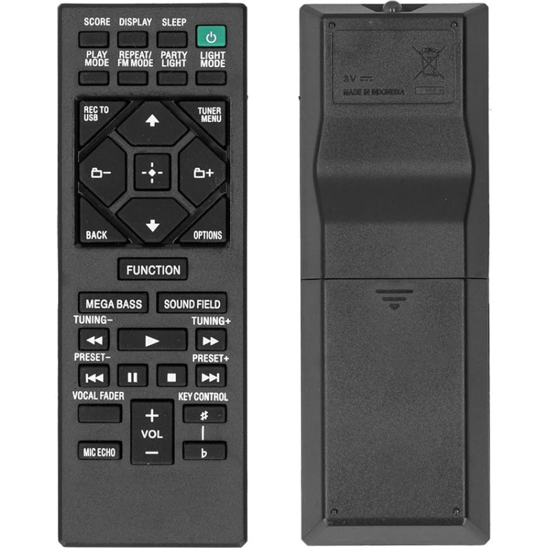 Replacement Remote Control for Sony, Replacement Audio Remote Control HiFi Remote Control for Sony RMT‑AM330U/RMT‑AM220U/RMT-AM502U/MHC‑V71 etc