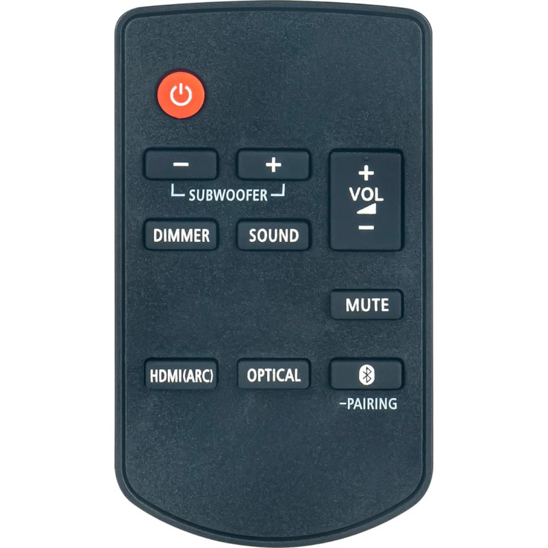 N2QAYC000126 Replacement Remote Control for Panasonic Home Theater TV Soundbar Soundbar Audio System SCHTE80 SCHTE80EBK SC-HTE80EBK SC-HTE80EBS SC-HTE80EES SC-HTE80EGK SCHTE80GNK