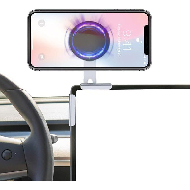 TTCR-II Magsafe Car Mobile Phone Holder Compatible with Model 3 Model Y 2022-2024 Magnetic Car Phone Holder for Model Y Phone Holder Touchscreen Model 3 Mobile Phone Holder