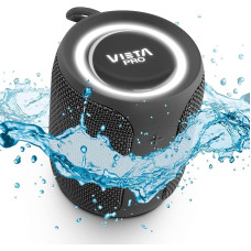 Vieta Pro Easy 2 Speakers with Bluetooth 5.0, True Wireless, Microphone, Radio FM, 12 Hours Battery Life, IPX7 Waterproof and Direct Button to Virtual Assistant - Black