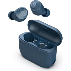 JLab Go Air Pop+ In-Ear Headphones Wireless Bluetooth, True Wireless Headphones, 35+ Hours Headphones, Wireless Earbuds, Earbuds with Microphone, USB-C Charging Box, Dual Connect, EQ3 Sound, Navy Blue