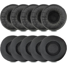 Ear Pads for Plantronics Headset, 50 mm Replacement Ear Pads Covers Ear Pads Compatible with Plantronics Blackwire 3210 3220 3320 C3225 HW261N HW510 Jabra PRO 920 930 9450 Biz 2300 2400 (Pack of 10)