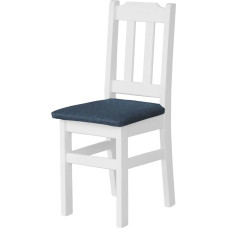 k koma Minkšta kėdė iš medžio masyvo Balta restorano kėdė iš medžio masyvo (tamsiai pilka)