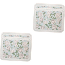 Ciieeo 4 vakarietiškų kilimėlių rinkinys, Gėlės, Gėlės, Patalynė, Patalynė, Vakarietiška, Studentai, Oda, Helovinas, Stalo viršus, Staltiesės, Stalo dangtelis, Stalo dangteliai, Stalo dangteliai, atsparus aliejui, Gėlės, Arbatos puodelis