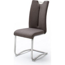 möbelando Kerrin III Konsolinė valgomojo kambario kėdė Virtuvės kėdė 2 rudos spalvos