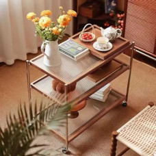 Konsolentische aus Glas für den Flur, schmal, hinter dem Sofa, Tischregal, Eingangsbereich, Marmor, Retro-Beistelltisch aus gehärtetem Glas mit Universalrollen - Beistelltisch für das Wohnzi