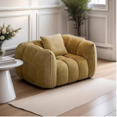 Šiuolaikinė be kaulų Bubble Sofa Lambskin Maža suspausta dėžutė sofa su atminties putų užpildu Laisvalaikio skaitymo kėdė su porankiais, tinkanti gyvenamajam kambariui, miegamajam ir mažoms erdvėms