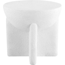 JONATHAN Y TBL1109B Brady Minimalistinis modernus būgninis akcento stalas Modernus vidurio amžiaus Art Deco Bohemian Patio Garden Bathroom Living Room Frosted White