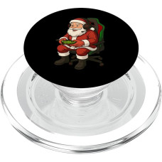 Gamer Weihnachten Weihnachtsmann Gaming Videospiel Jungen Mädchen PopSockets PopGrip für MagSafe