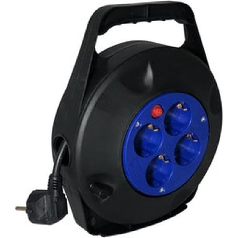 5 m 3x1,5 mm 16A kabelių ritė - idealus sprendimas kabeliams sutvarkyti ir apsaugoti.Sutvarkykite savo erdvę ir sumažinkite suklupimo pavojų.Puikiai tinka namams ir profesionaliam naudojimui.