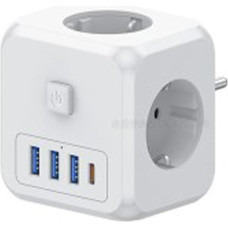 Universalus kelioninis adapteris visame pasaulyje, kelioninis kištukas su 3 x USB A ir 1 x USB C prievadais, kelioninis adapteris Europoje, JAV, Meksikoje, Australijoje, kelioninis adapteris JAV, kelioninis adapteris visame pasaulyje, kelioninis adapteris