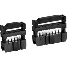 QUARKZMAN 25 rinkiniai IDC kabelių jungčių FC-16P 8 kontaktų FC-10P 10 kontaktų moteriškos 2,54 mm žingsnio