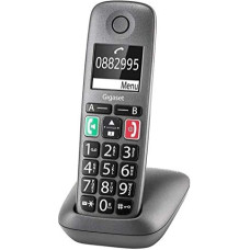 Gigaset Easy Wireless IP Telephone - Telephone for Seniors with Connection to All Standard Routers - Hearing Aid Compatible, Anthracite Grey