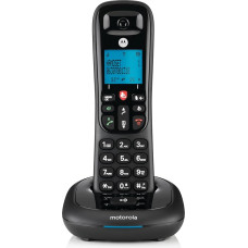 Motorola Cd4001 Negro Teléfono Fijo Inalámbrico Con Pantalla Y Teclado Retroiluminado