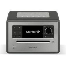 sonoro Elite Internet Radio with CD Player (FM, DAB Plus, Podcasts, Spotify, Amazon Music, Deezer) Matt Graphite