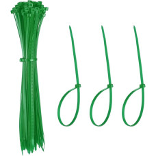 YELARXI Kabelbinder aus Kunststoff, selbstsichernd, 30,5 cm, passend für Zuhause, Garten, Büro, Werkstatt, Reisen, 100 Stück, Grün