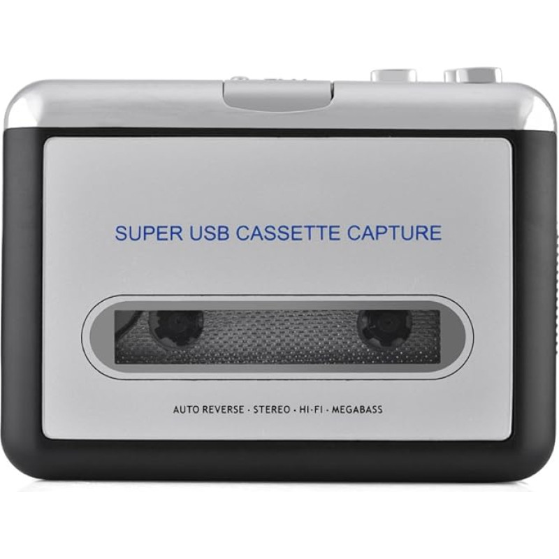 Lazmin USB kasetinis magnetofonas, nešiojamasis kasetinis magnetofonas / MP3 konverteris Konvertuoti kasetinį magnetofoną į MP3 / CD garso įrašą per USB