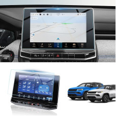 BIBIBO Jeep Compass navigacijos ekrano apsauga, Jeep Compass 2021-2023 10,1 colio ekrano apsauga, 9H grūdinto stiklo ekrano apsauga, GPS navigatoriaus ekrano apsauga