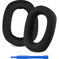 Linkidea Replacement Ear Pads for Logitech G435 Bluetooth Wireless Gaming Headphones - Mesh / Black, black