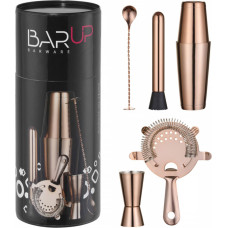 Bar Up Bartender set in tube shaker jigger strainer muddler spoon - copper