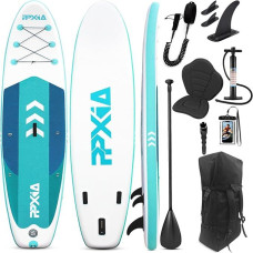 SUP Board, Aufblasbares Stand Up Paddling Board Set Breites Stabiles Design 320×84×15cm/335x84x15cm bis 200KG mit Komplettes Zubehör, Stand Up Paddle Board Surfbrett Surfboard für Kinder & Erwachsene