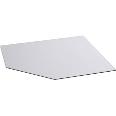 FIREFIX 1951/1 Glass Base Plate (Heat Protection Oven), Polygonal Base Plate (1,000 x 1,000 x 600 mm), 8 mm Thick Clear Glass (Safety Glass ESG) with Facet Cut (20 mm, Circumferential)