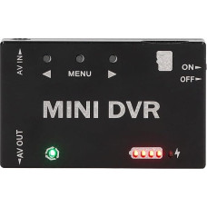 Mini FPV DVR Module, NTSC PAL Switchable Mini FPV RC DVR Video Audio Recorder Built-in Battery, 3.5 mm AV USB Video Audio Recorder for RC Models Racing FPV Drone Quadcopter