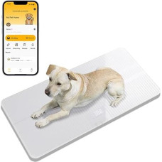 unipaws Digitale Bluetooth-Haustierwaage MAX 100 kg für kleine und große Hunde, Tiere, Hunde, Katzen, Gewichtswaage für den Heimgebrauch, Babywaage zum Wiegen, große LED-Plattformwaage, Genauigkeit: ±