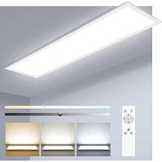 zemty LED Panel Ceiling Light 80 x 25 cm, 35 W 4000 LM Ceiling Light Flat with Remote Control Dimmable, 3000-6000 K Daylight Lamp Ceiling Long for Kitchen Bedroom Living Room